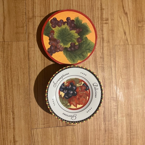 4pc The Monkey and the Peddler 6.5'' Dessert Plates Vendange - Picture 7 of 10